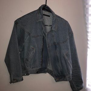 Lightwash Brandy Melville bomber jean jacket